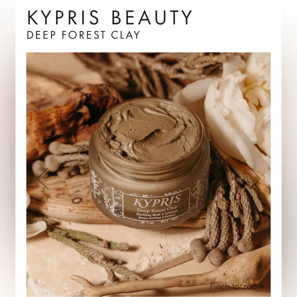 NIB Kypris Deep Forest Clay Clarifying Mask & Exfoliant